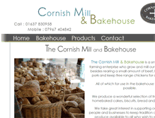 Tablet Screenshot of cornishmillandbakehouse.com